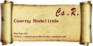 Cserny Rodelinda névjegykártya